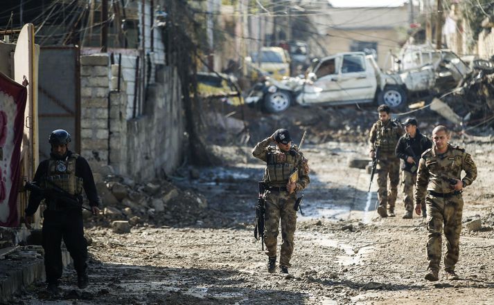 Baráttan um Mosul hefur staðið yfir síðan árið 2014 þegar Isis samtökin tóku yfir borgina.