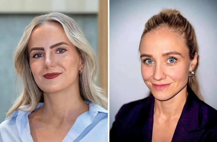 Eva Brink og Guðrún Olsen. 