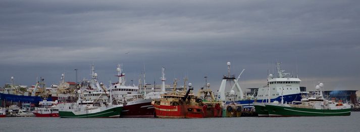 Frá mótmælum sjómanna og útgerðarmanna í Reykjavíkurhöfn í júní 2012.