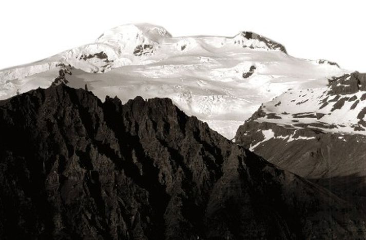 Vatnajökull. Skjálftinn varð suðvestur af Bárðarbungu.