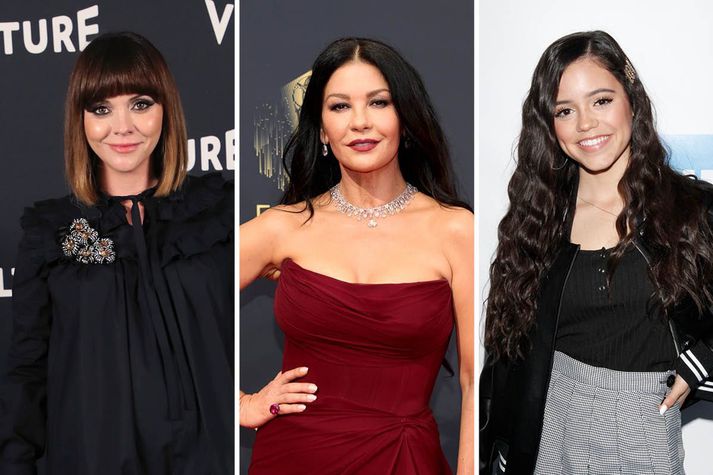 Christina Ricci, Catherine Zeta Jones og Jenna Ortega fara allar með hlutverk í þáttunum.