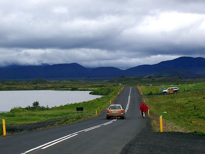 mývatn Einn mælingarstaða Vegagerðarinnar er hringvegurinn á Mývatnsheiði. 
fréttablaðið/úr safni