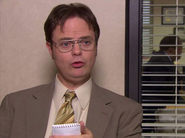 Rainn Wilson sem Dwight Schrute í The Office.