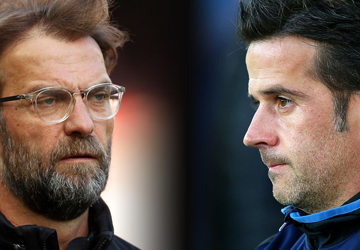 Klopp og Silva munu stýra sínum liðum á morgun í baráttunni um Liverpool borg