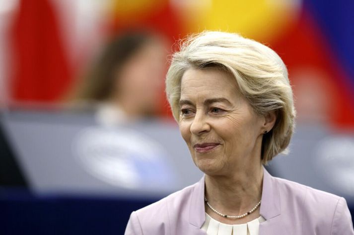Ursual von der Leyen er forseti framkvæmdastjórnar Evrópusambandsins.