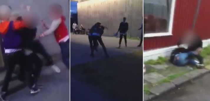 Myndbönd voru tekin af unglingum að slást og var svo deilt á lokaðri Facebook-síðu sem fjölmörg börn undir lögaldri voru meðlimir að.
