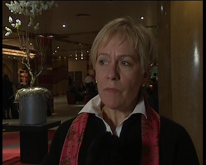 Ingibjörg Sólrún ræddi við TV2 í kjölfar fundarins í gær en aðrir miðlar í Danmörku sýndu fundi Viðskiptaráðs lítinn áhuga.