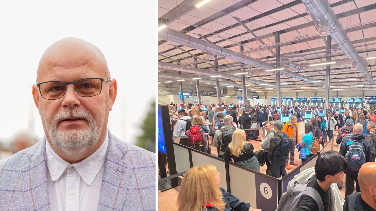 Fólk sé bugað eftir langa bið á flug­stöðinni
