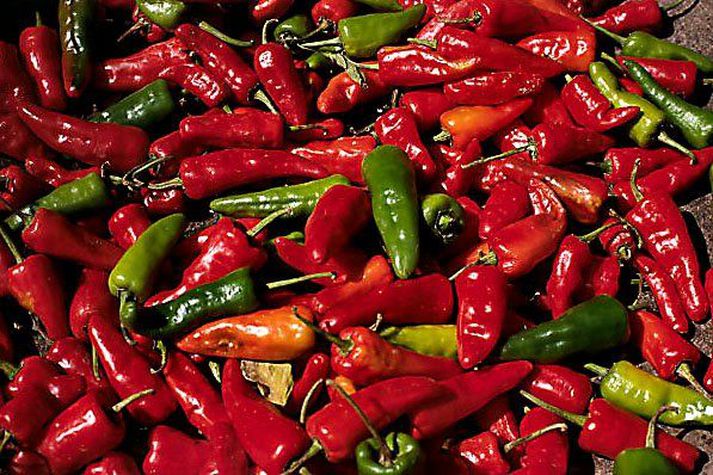 eldheitur Chili-pipar Fornleifafræðingar segja sögu hins rótsterka chili-pipars 1.000 árum lengri en áður var talið.