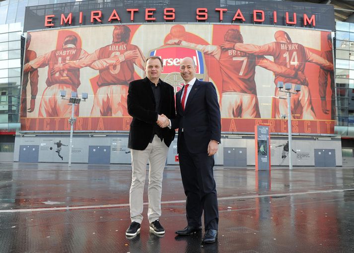 Ivan Gazidis og Björn Gulden, stjórnarformaður Puma.