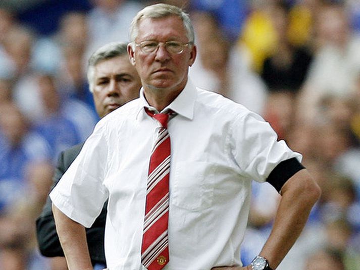 Sir Alex Ferguson, stjóri Manchester United.