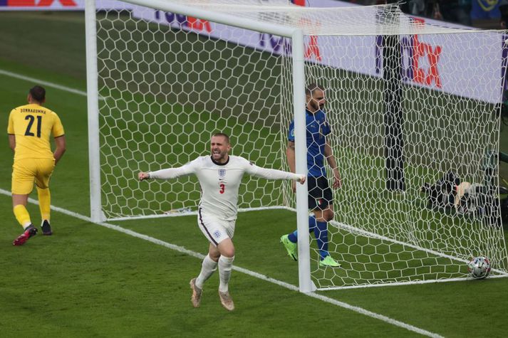 Luke Shaw skoraði eftir aðeins eina mínútu og 57 sekúndur.