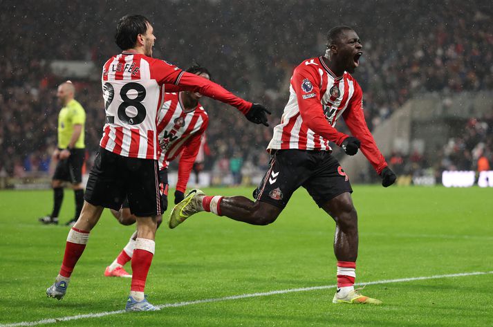 Brian Brobbey skoraði sigurmark Sunderland gegn Bournemouth.