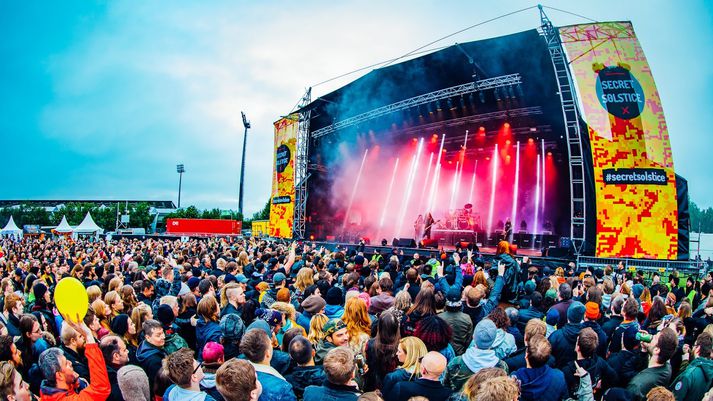 Frá Secret Solstice í Laugardalnum sem haldin hefur verið undanfarin ár, þó ekki í fyrra sökum kórónuveirufaraldursins.