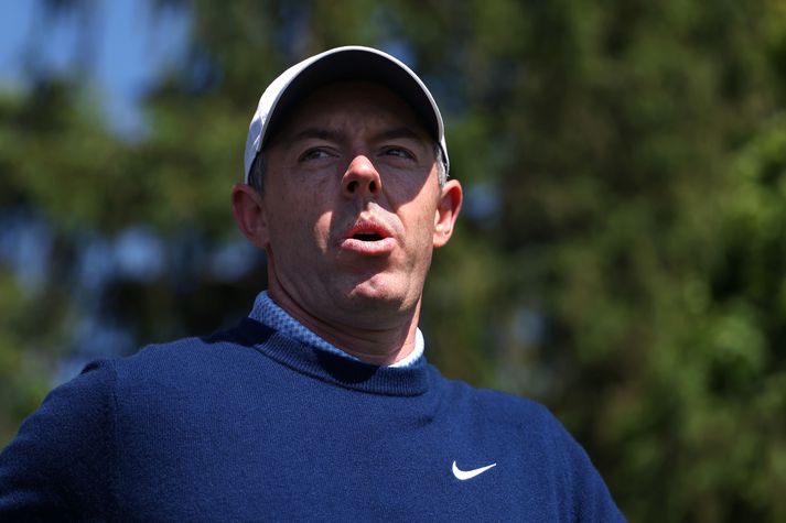 Rory McIlroy átti ekki eins sterka byrjun og á Masters-mótinu. Langt því frá. 