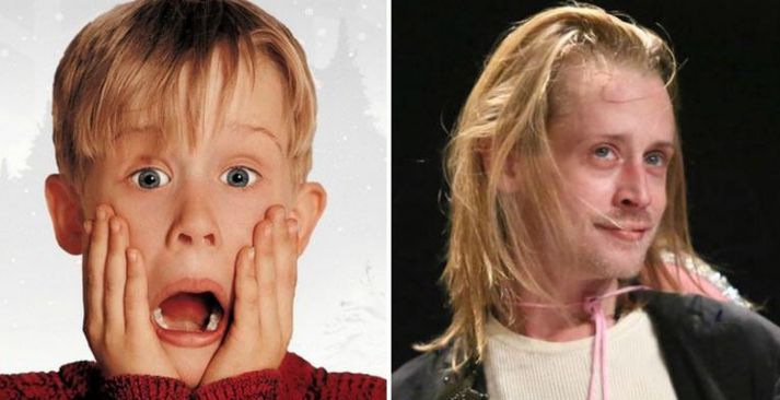 Macauley Culkin virðist vera á góðum stað í dag.