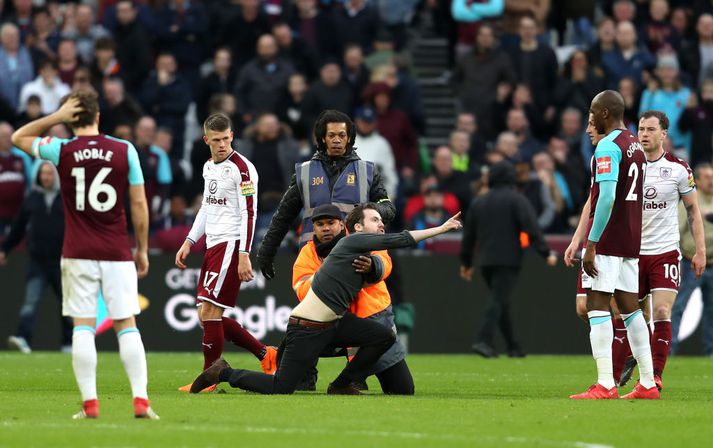 Frá leik West Ham og Burnley.