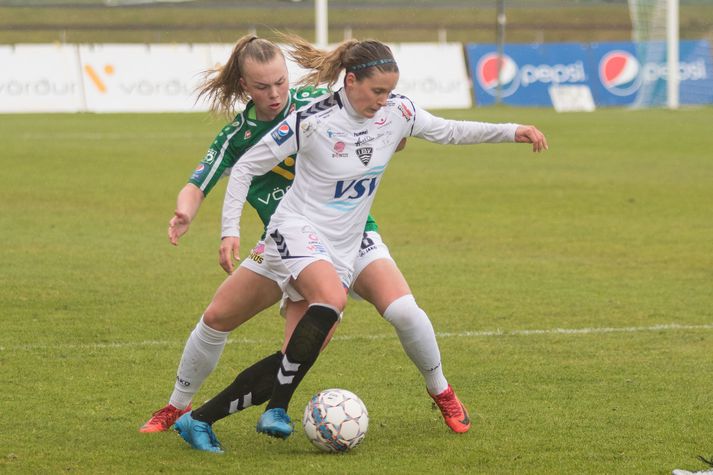 Cloé Lacasse í leik gegn Breiðabliki sumarið 2018.
