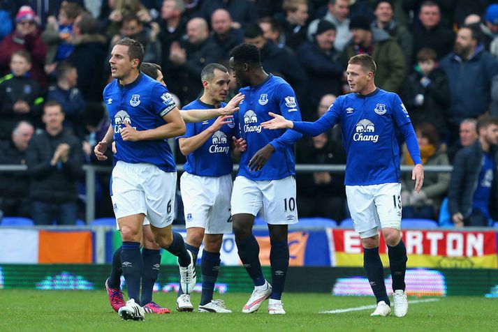 Everton fagnar.