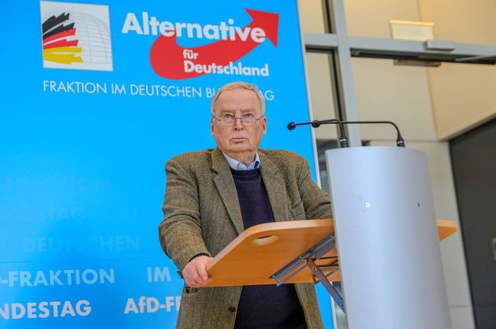 Alexander Gauland, annar leiðtoga AfD á þýska þinginu.