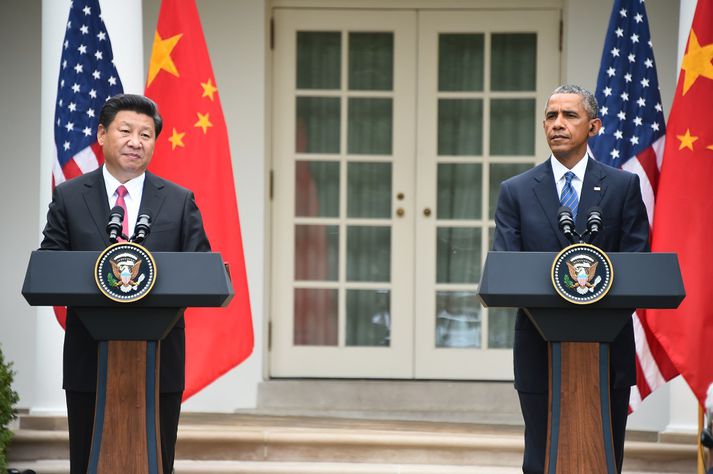 Xi Jingping og Barack Obama.