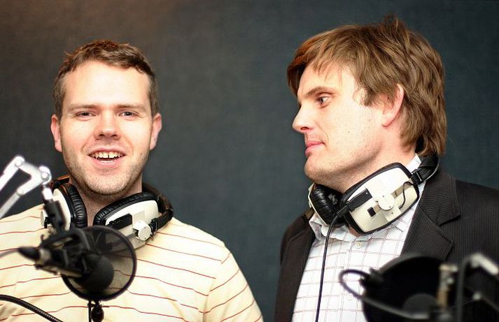 Kristinn Helgi Stefánsson og Helgi Már Bjarnason stjórna Party Zone.