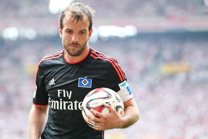 Van der Vaart fann sig ekki hjá Hamburg í vetur.