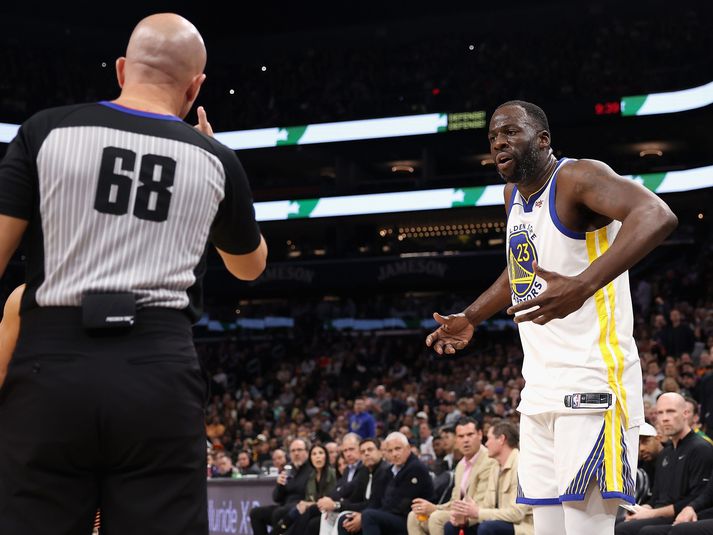 Draymond Green skilur ekkert í brottvísuninni í nótt.