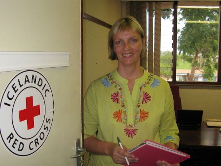 Hólmfríður Garðarsdóttir í Lilongwe höfuðborg Malaví.