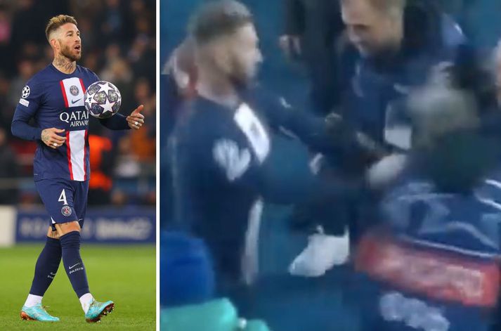 Sergio Ramos hljóp kapp í kinn eftir tapið fyrir Bayern München.