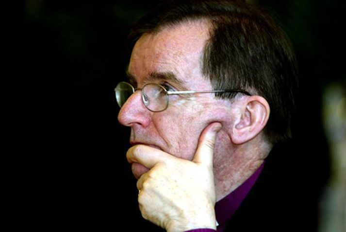 Biskup Íslands talaði skýrt í predikun sinni í morgun. Mynd/ Hari.