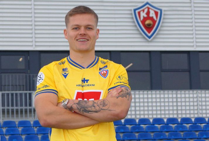 Oliver Heiðarsson er orðinn leikmaður KA og gæti þreytt frumraun sína gegn Víkingi á morgun.