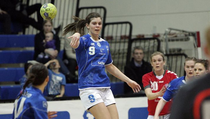 Stella Sigurðardóttir fór á kostum í kvöld.