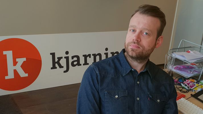 Þórður Snær Júlíusson ritstjóri Kjarnans. Hann er einnig stofnandi og einn hluthafa miðilsins.