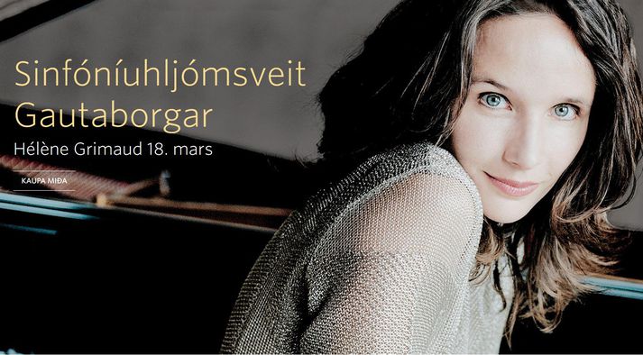 Hélène Grimaud lék fyrir gesti í Hörpu en hljómsveitin saknaði eins kontrabassaleikara sinna.