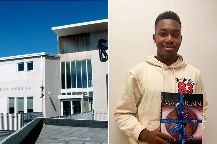 Í Facebook-færslunni er Abdallah beðinn afsökunar á mistökunum og honum óskað til hamingju með verðlaunin og stúdentsprófið.