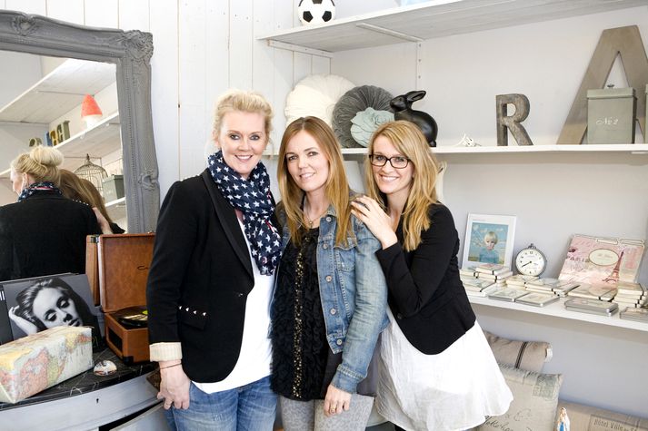 Þórunn Högnadóttir, Heiða Björg Bjarnadóttir, eigandi Myconceptstore.is og Katrín Brynja Hermannsdóttir glæsilegar á konukvöldi.