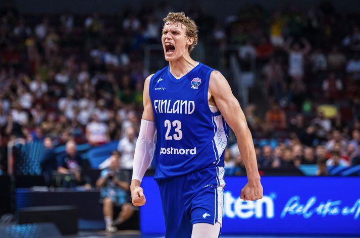 Lauri Markkanen skoraði 29 stig fyrir Finna í kvöld