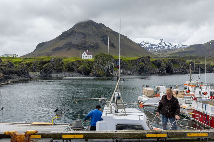 Smábátar í höfn við Arnarstapa á Snæfellsnesi. Myndin er úr safni.