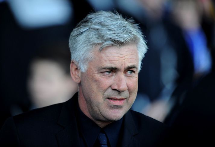 Ancelotti er hér í sínum síðasta leik með Chelsea.
