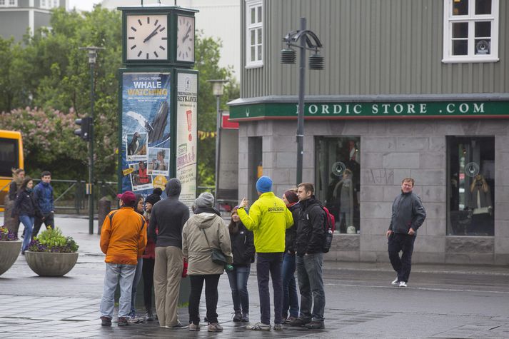 Ferðamenn á höfuðborgarsvæðinu hafa fengið sinn skerf af rigningu í sumar.