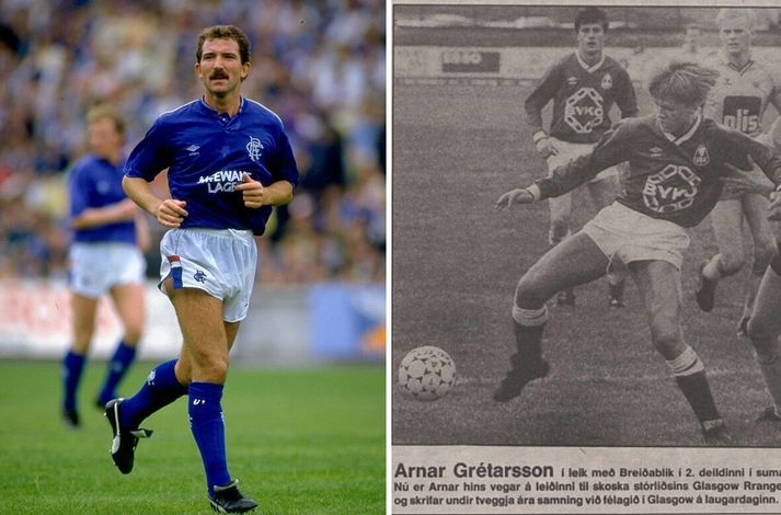 Graeme Souness var eitilharður á velli og spilandi þjálfari Rangers þegar 17 ára Arnar Grétarsson kom til skoska stórveldisins.