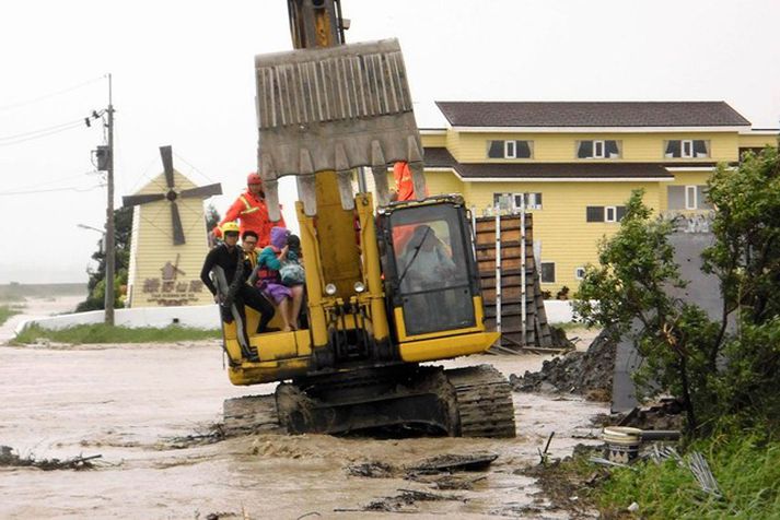 Frá Filippseyjum í dag.