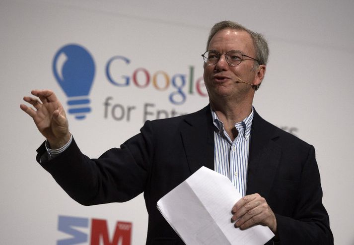 Eric Schmidt, fráfarandi stjórnarformaður Alphabet.
