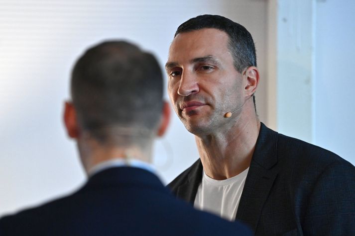 Wladimir Klitschko var ekkert að spara stóru orðin þegar hann talaði gegn inntöku Rússa á Ólympíuleikana í París á næsta ári.