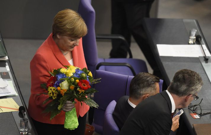 Angela Merkel er 61 árs gömul í dag.