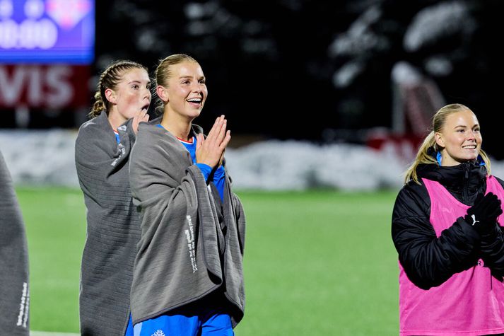 Diljá Ýr Zomers og stöllur í íslenska landsliðinu freista þess að komast inn á HM í Brasilíu. Ísland hefur aldrei komist á HM kvenna í fótbolta.