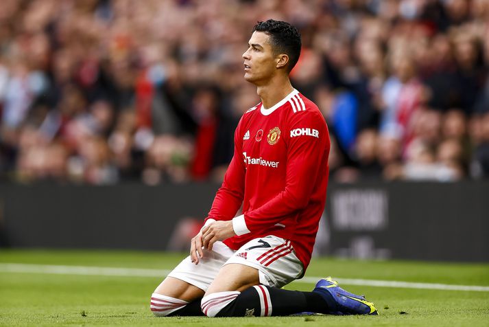 Cristiano Ronaldo hefur skilað mörkum hjá Manchester United eins og hjá Juventus og portúgalska landsliðinu en gengi liða hans var ekki gott á árinu 2021.