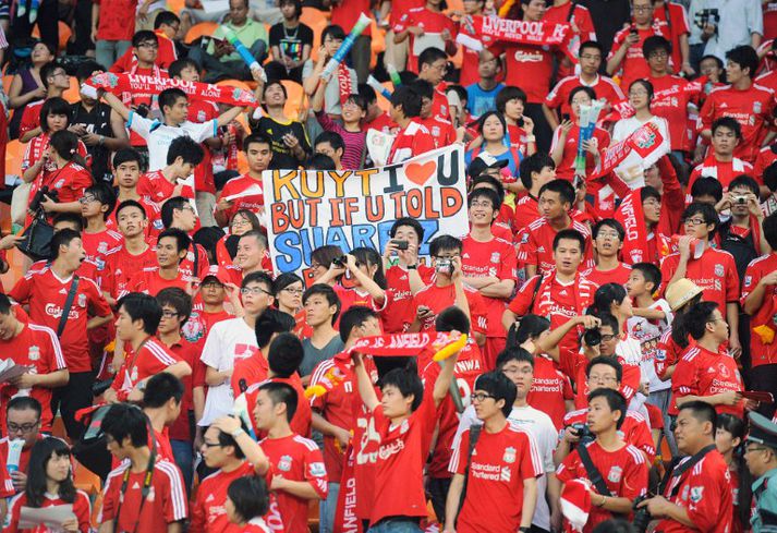 Stuðningsmenn Liverpool í Guandong