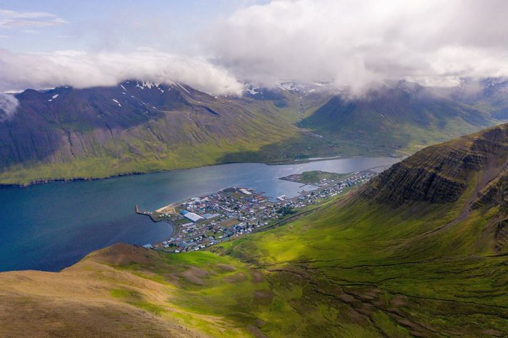 Frá Siglufirði. Skjálftarnir hafa fundist vel í bænum.